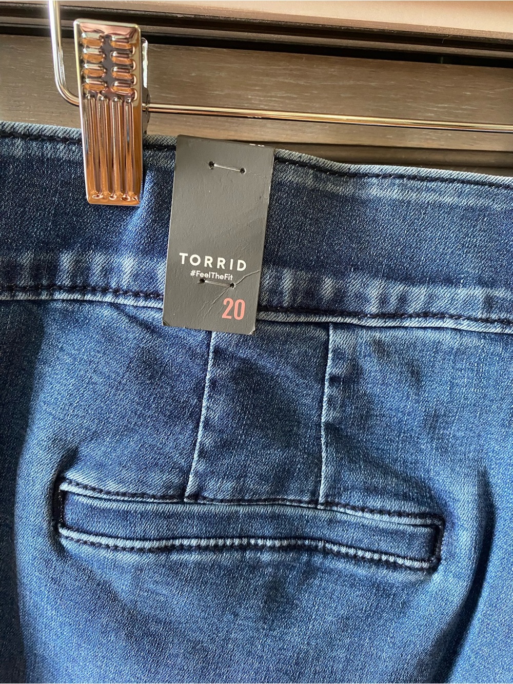NWT Torrid Super Soft Denim Trouser Short Casual Resort Summer Wear Size 20 - Picture 4 of 9